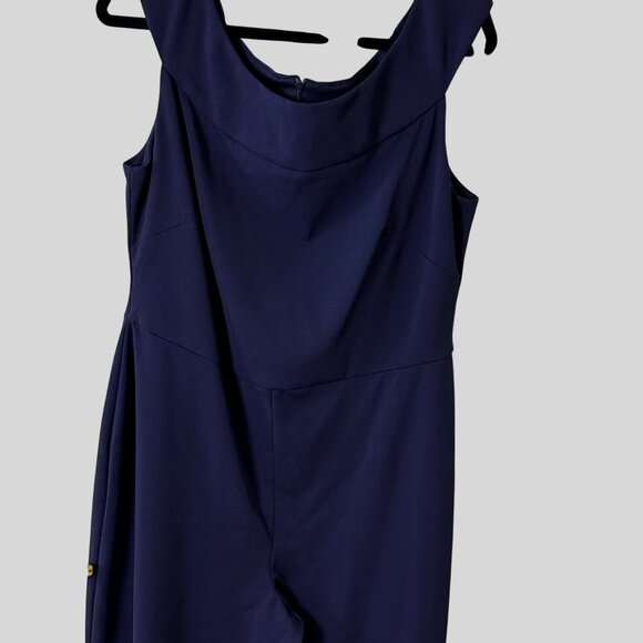 Connected Apparel Size 16 Scoop Neckline  Professional Jumpsuit Zipper Closure - Picture 8 of 16